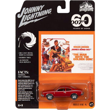 1974 AMC Hornet Red 007 James Bond The Man with The Golden Gun (1974) Movie Pop Culture 2022 Release 4 1/64 Diecast Model Car by Johnny Lightning