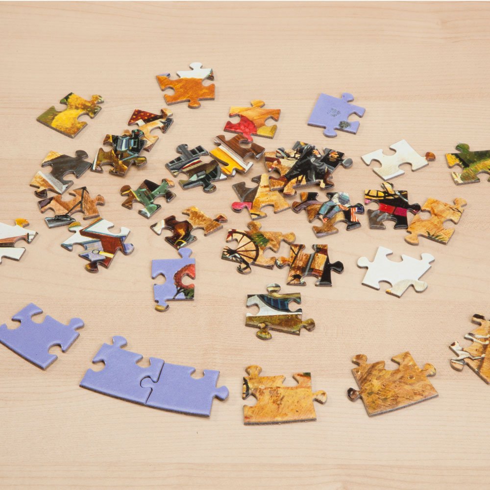 Bits and Pieces - 500 Piece Round Jigsaw Puzzle for Adults - ‘Marvelous Garden’ 500 pc Large Piece Jigsaw by Artist Oleg Gavrilov - 20” in Diameter