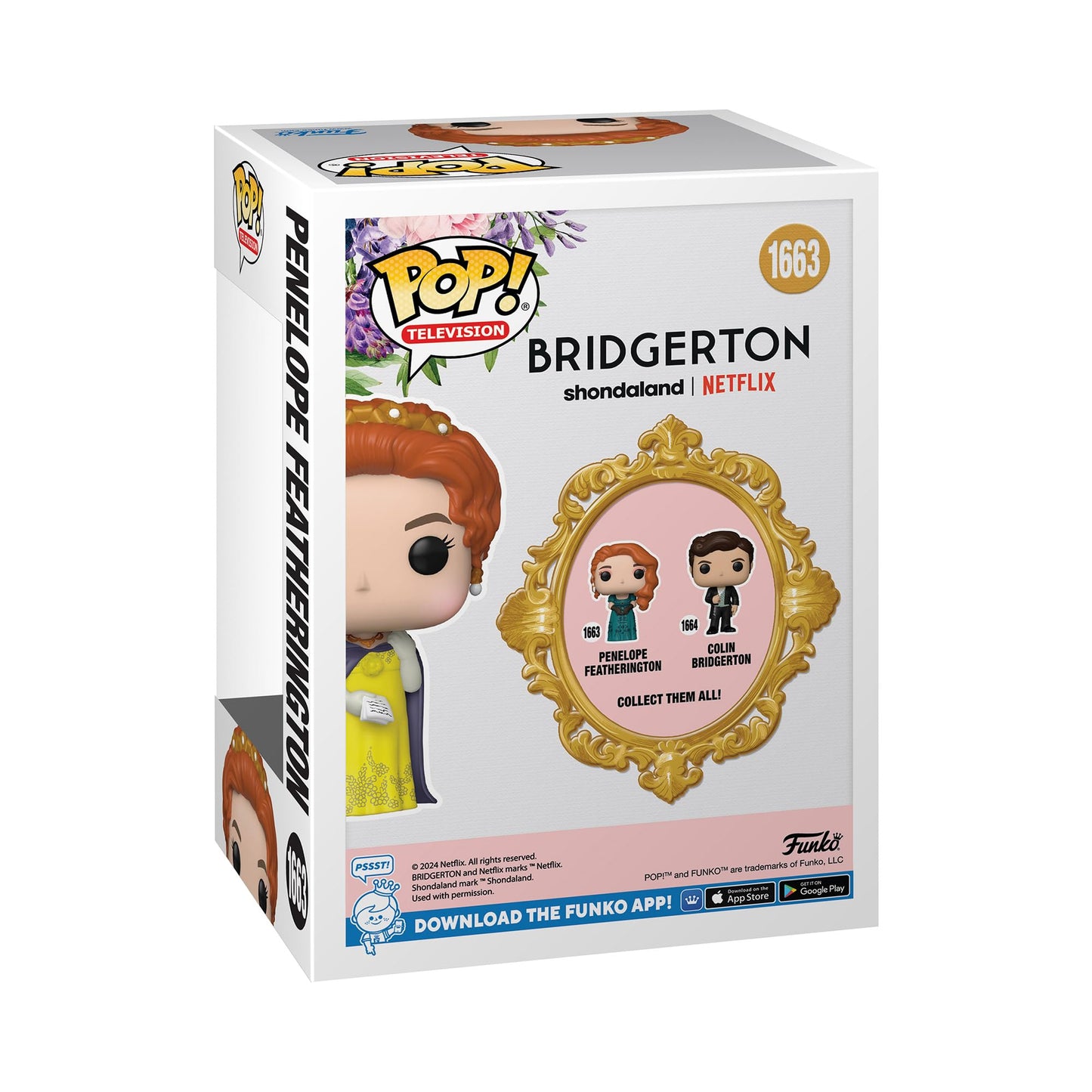 Funko Pop TV: Bridgerton - Penelope Featherington - 1/6 Odds for Rare Chase Variant - Collectable Vinyl Figure - Gift Idea - Official Merchandise
