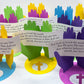 FreshCut Crafts John 3:16 Punch-Out 3-D Paper Kit, 12 Colorful Tabletop Displays Bible Craft for Kids Ages 5 & Up, Perfect for Sunday School, Church
