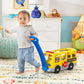 Fisher-Price Little People Toddler Learning Toy, Big Yellow Bus Musical Pull-Along Vehicle & 4 Figures for Pretend Play, Kids Ages 1+ Years