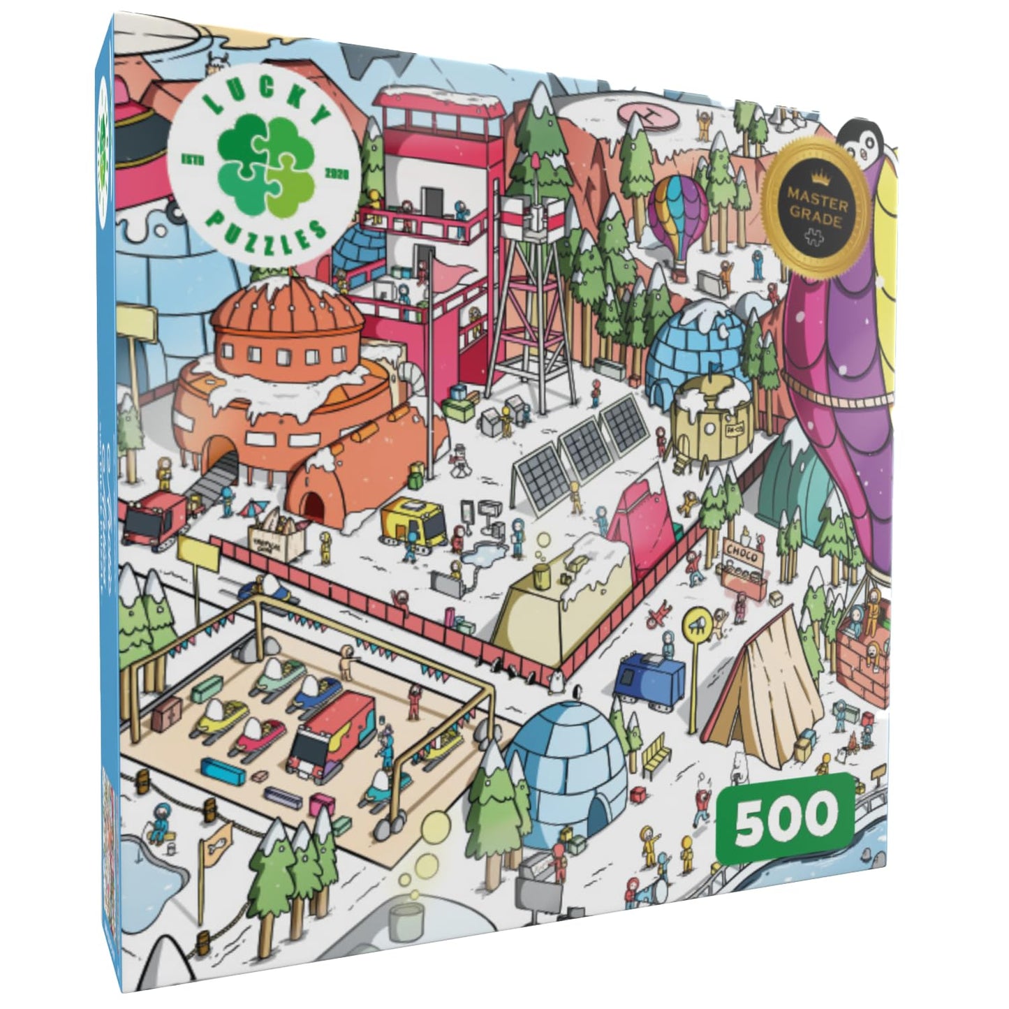 Lucky Puzzles | 500 Piece Jigsaw Puzzles for Adults | Arctic Antics