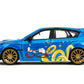 Jada Sonic The Hedgehog 1:24 2012 Subaru Impreza WRX STI Die-cast Car & Sonic Figure, Toys for Kids and Adults