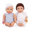 LullaBaby - 14-inch Realistic Baby Twin Dolls - Fair Skin Tones & Blue Eyes - Soft Bodies & Removable Outfits - Hat, Headband & Pacifier Accessories