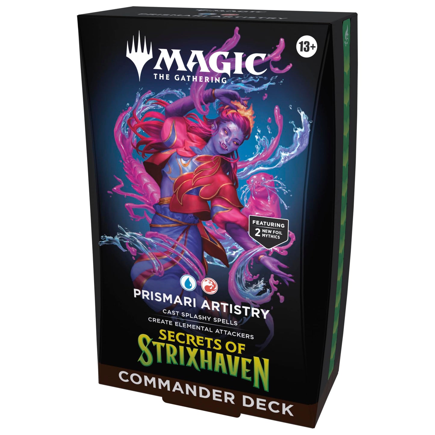 Magic: The Gathering Secrets of Strixhaven Commander Deck - Prismari Artistry (100-Card Deck, Deck Box + Accessories)