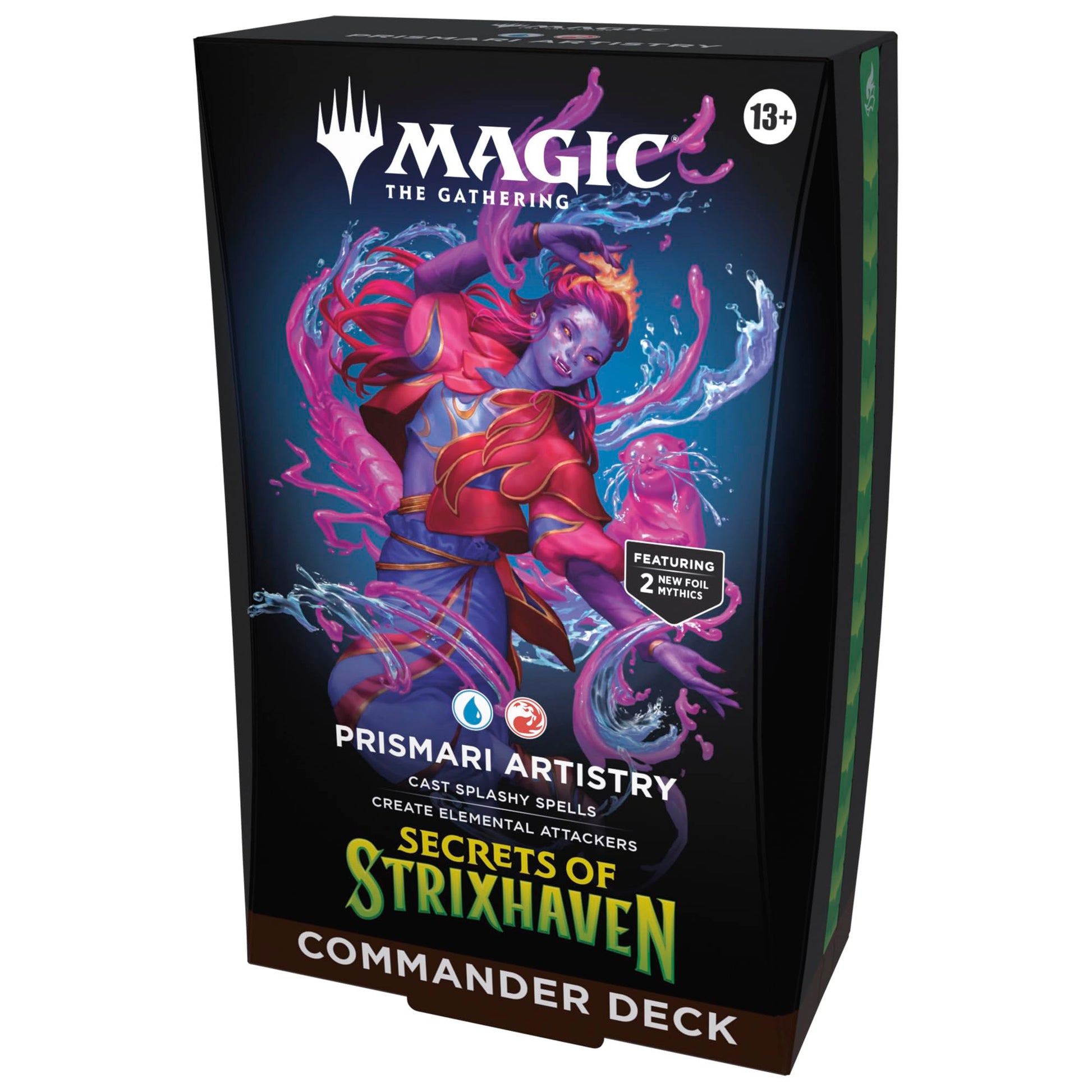 Magic: The Gathering Secrets of Strixhaven Commander Deck - Prismari Artistry (100-Card Deck, Deck Box + Accessories)