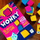 Wonky: The Unstable Party Game, An Abstract Strategy and Dexterity Wooden Block Stacking Game for All Ages, Tower Balancing Game, 9 Colorful Wooden