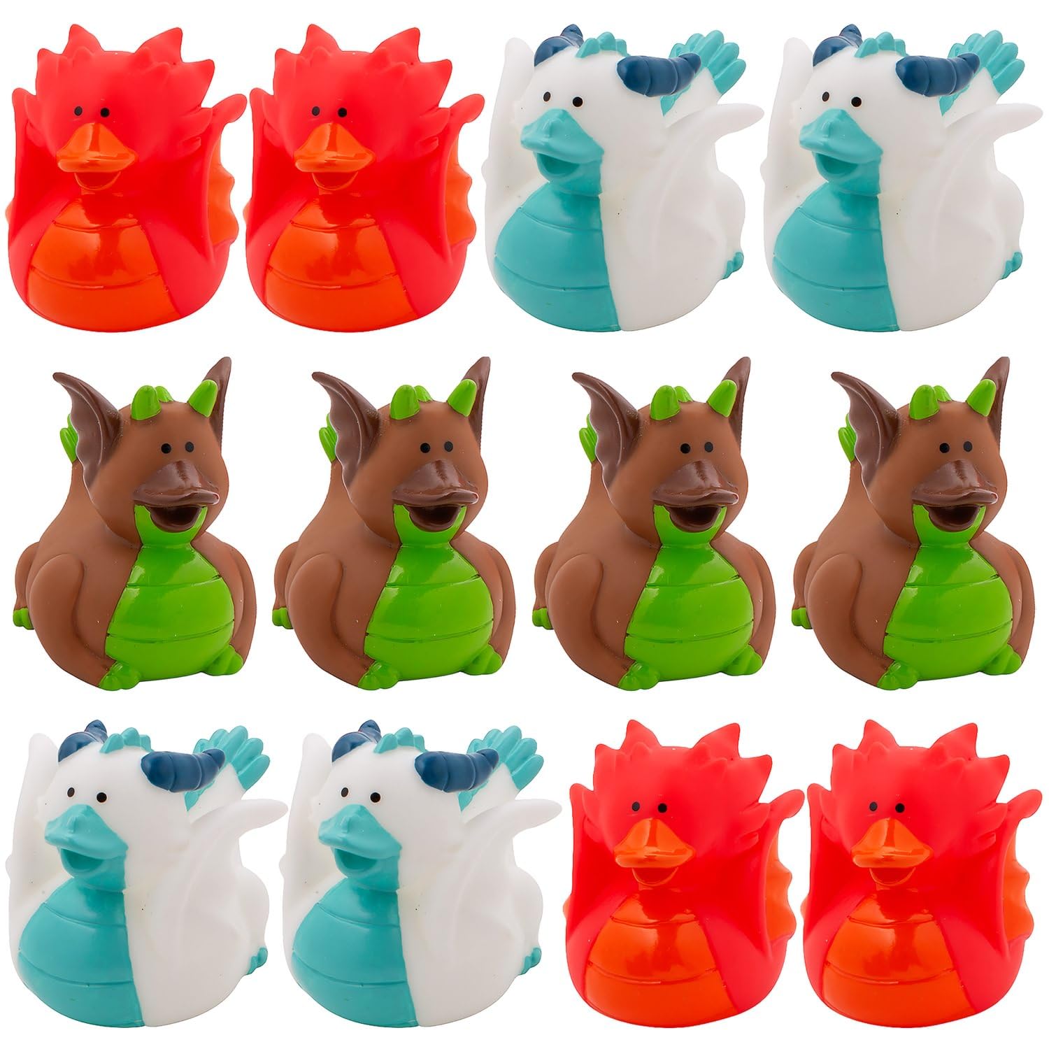Fun Express Dragon Rubber Duckies (Set of 12) Medieval Party Supplies VBS 2026