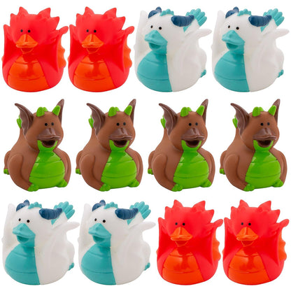 Fun Express Dragon Rubber Duckies (Set of 12) Medieval Party Supplies VBS 2026