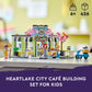 LEGO Friends Heartlake City Café Shop Toy for Kids, Bakery Building Set, Birthday Gift Idea for Girls and Boys Ages 6 Years and Up with 3 Mini Dolls