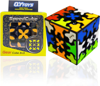 LOVK Magic Cube,Gear Cube,Speed Cube with 360-degree Rotating Three-Dimensional Gear Structure,Suitable for Brain Development Puzzle Games