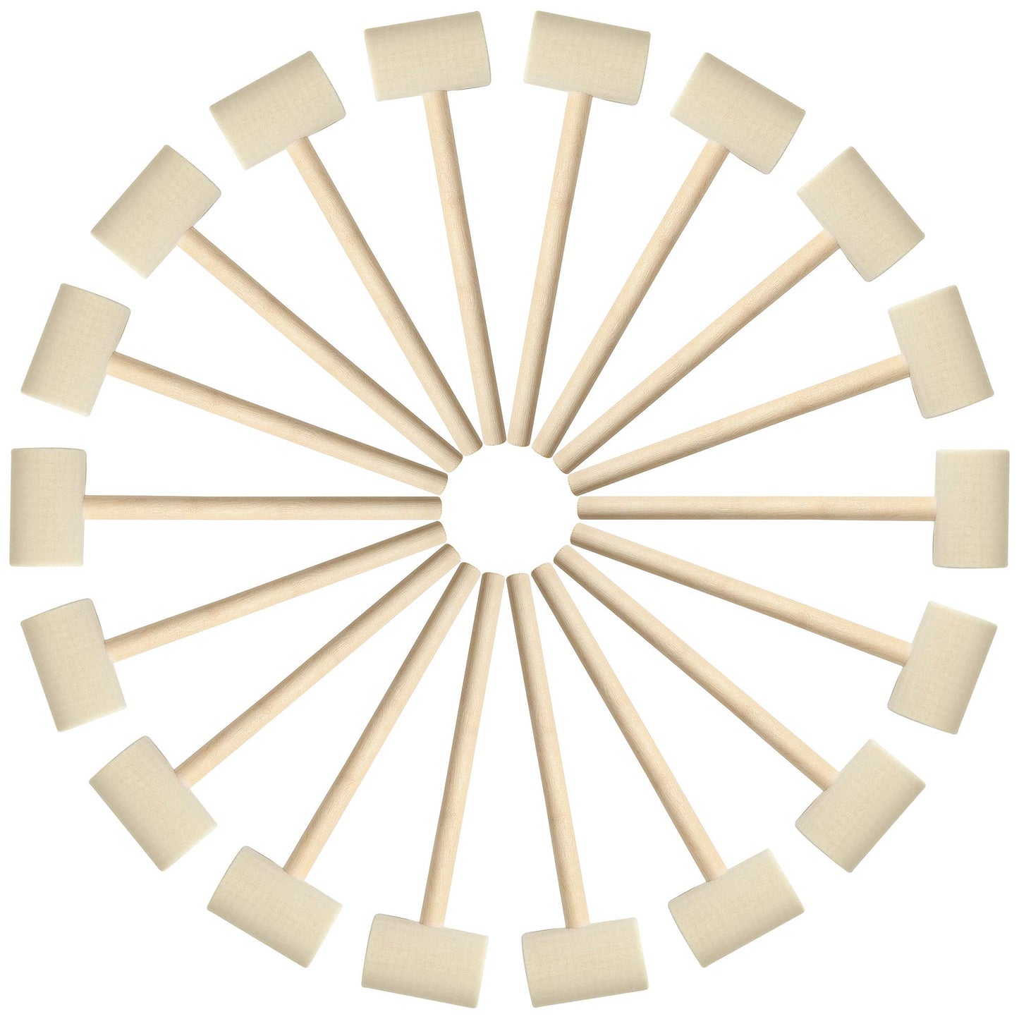 18 Pcs Mini Wooden Hammer Creative Pounding Educational Mallet for Boys and Girls