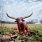 Safari Ltd. Watusi Bull Figurine - Detailed 6" Plastic Cow Figure - Educational Farm Animal Toy for Boys, Girls, and Kids Ages 3+