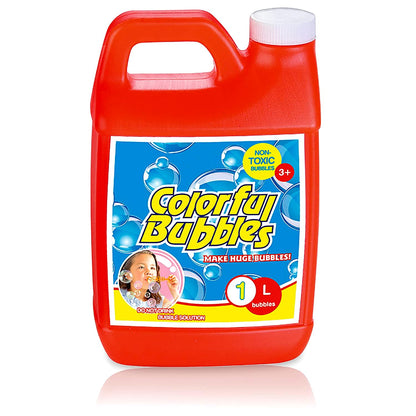 4E's Novelty 32 OZ/1 L Concentrated Bubble Solution, Makes Up to 2.5 Gallons, Refill for Bubble Machines, Giant Wands, Blowers - for Birthday Parties