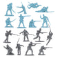 BMC CTS Civil War Battle of Picketts Charge - 101pc Blue & Gray Plastic Army Set