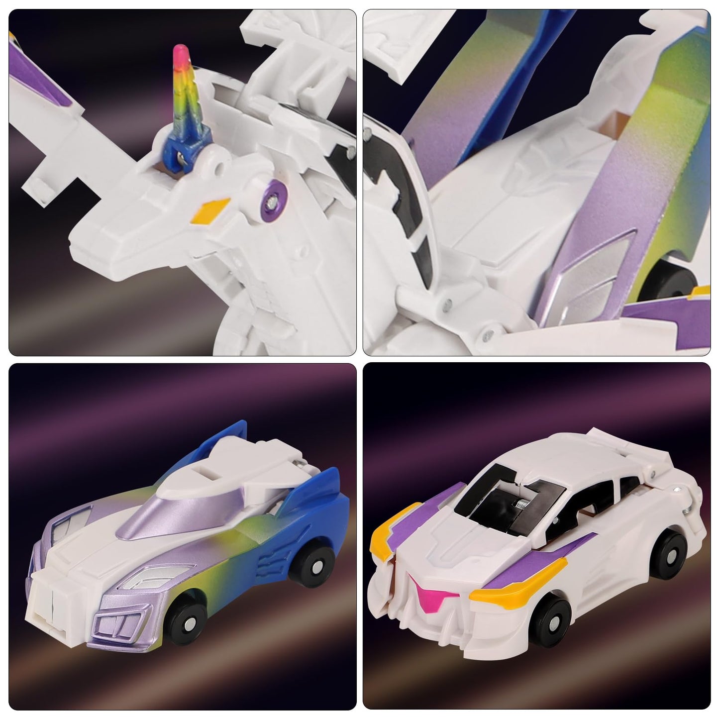 Car Toy transformable Unicorn, Sports car Collision Magic Unicorn, Children's transformable car Robot Suitable for Boys and Girls
