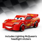 LEGO Speed Champions Lightning McQueen Toy - Disney Pixar Cars Building Blocks for Kids, Boys & Girls, Ages 9+ - Pretend Play Race Car & Bedroom Shelf