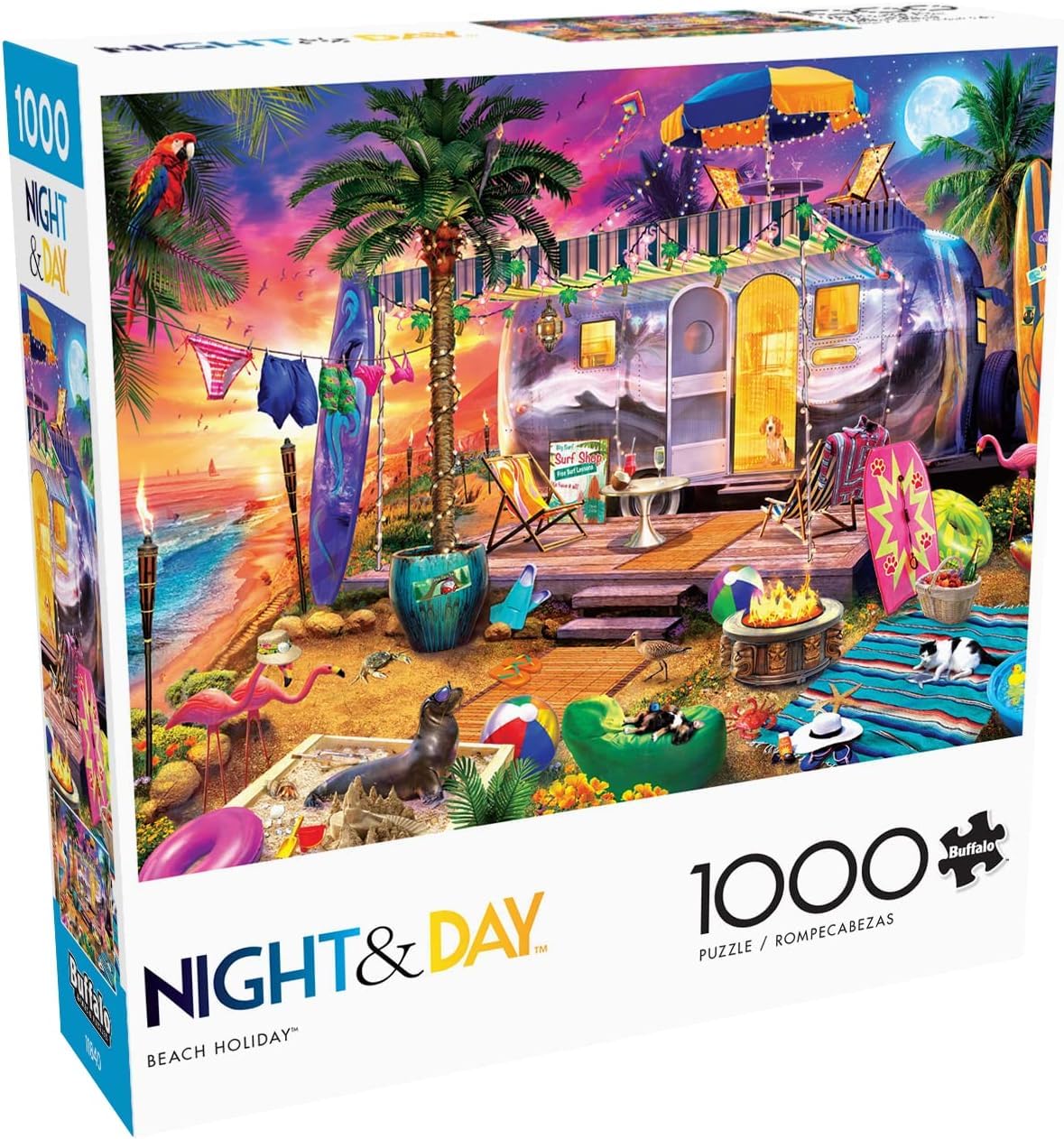 Buffalo Games - Jeff Haynie - Beach Holiday - 1000 Piece Jigsaw Puzzle For Adults -Challenging Puzzle Perfect for Game Nights - Finished Size is 26.75