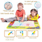 Magic Drawing Mat/Water Doodle Mats(31.4in x 23.6in) with 4 Color,Reusable Coloring Aqua Classic Mat Drawing Learning Painting Mats with Magic Pen