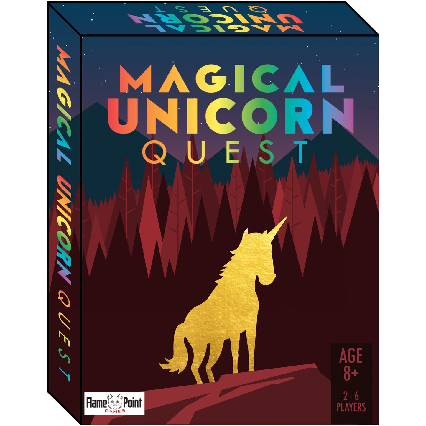Flame Point Games Magical Unicorn Quest Card Game - A Strategic Card Game and Party Game for Adults & Teens.