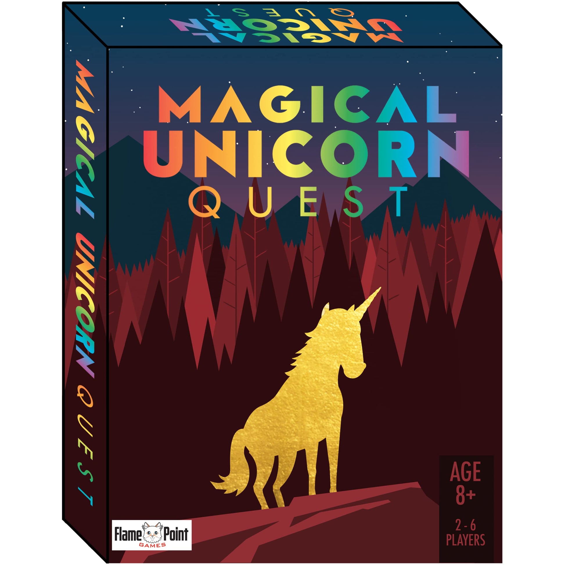 Flame Point Games Magical Unicorn Quest Card Game - A Strategic Card Game and Party Game for Adults & Teens.