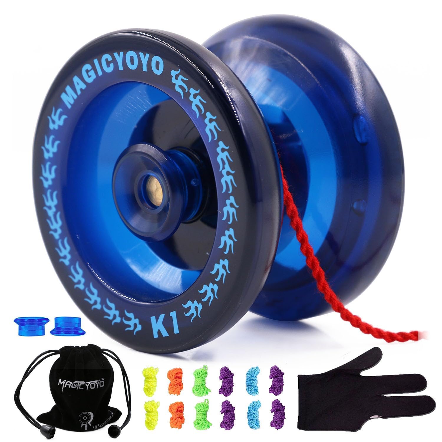 MAGICYOYO K1 Yoyo Pro Responsive Yo-yo for Kids Teens Adults, Navy Blue