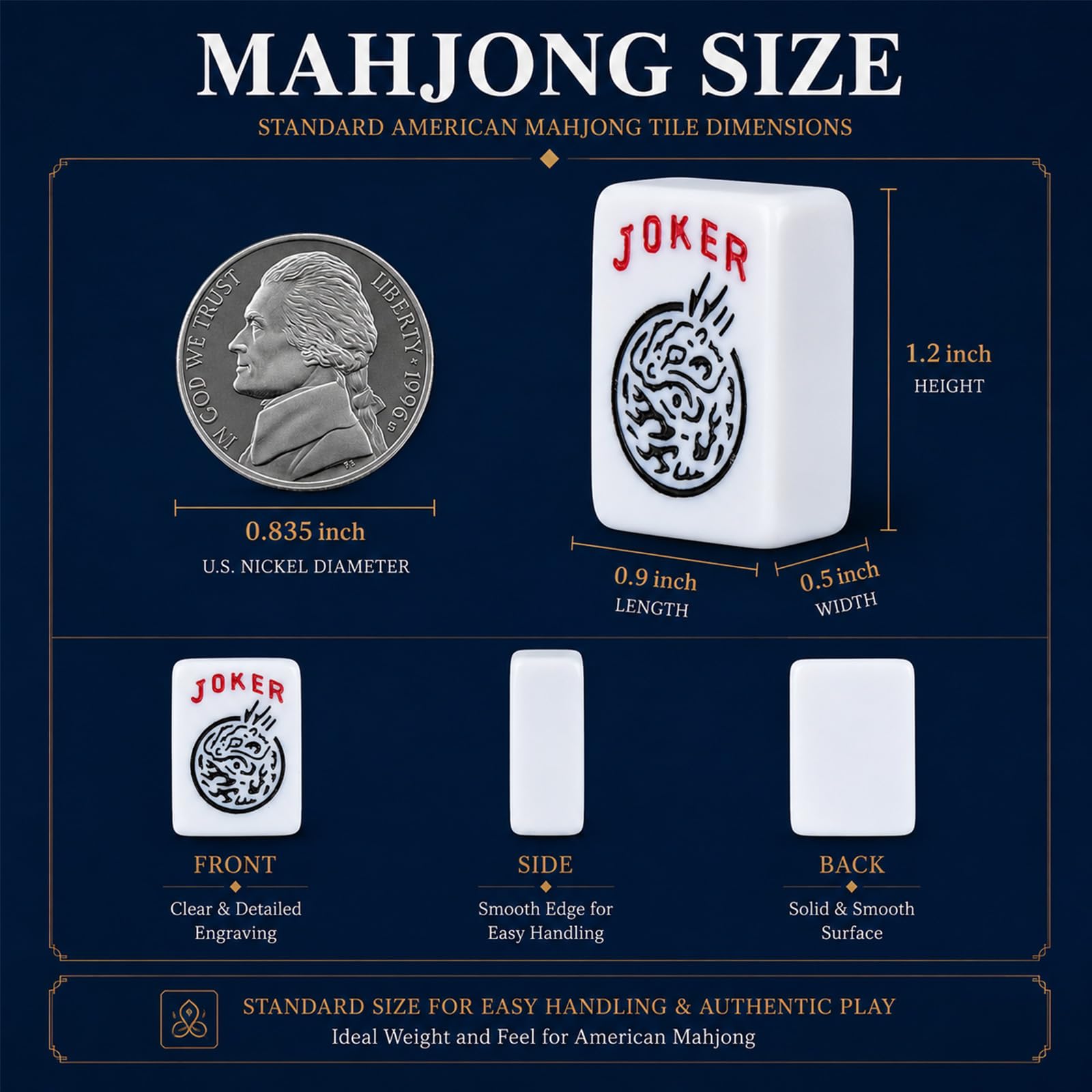 ASONA American Mahjong Tiles Set with Racks