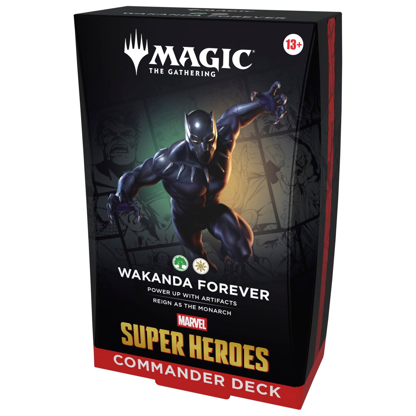 Magic: The Gathering | Marvel Super Heroes Commander Deck - Wakanda Forever (100-Card Deck + Accessories)