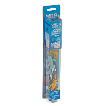 Wild Republic Nature Tube Ocean Family Figurines - 13"