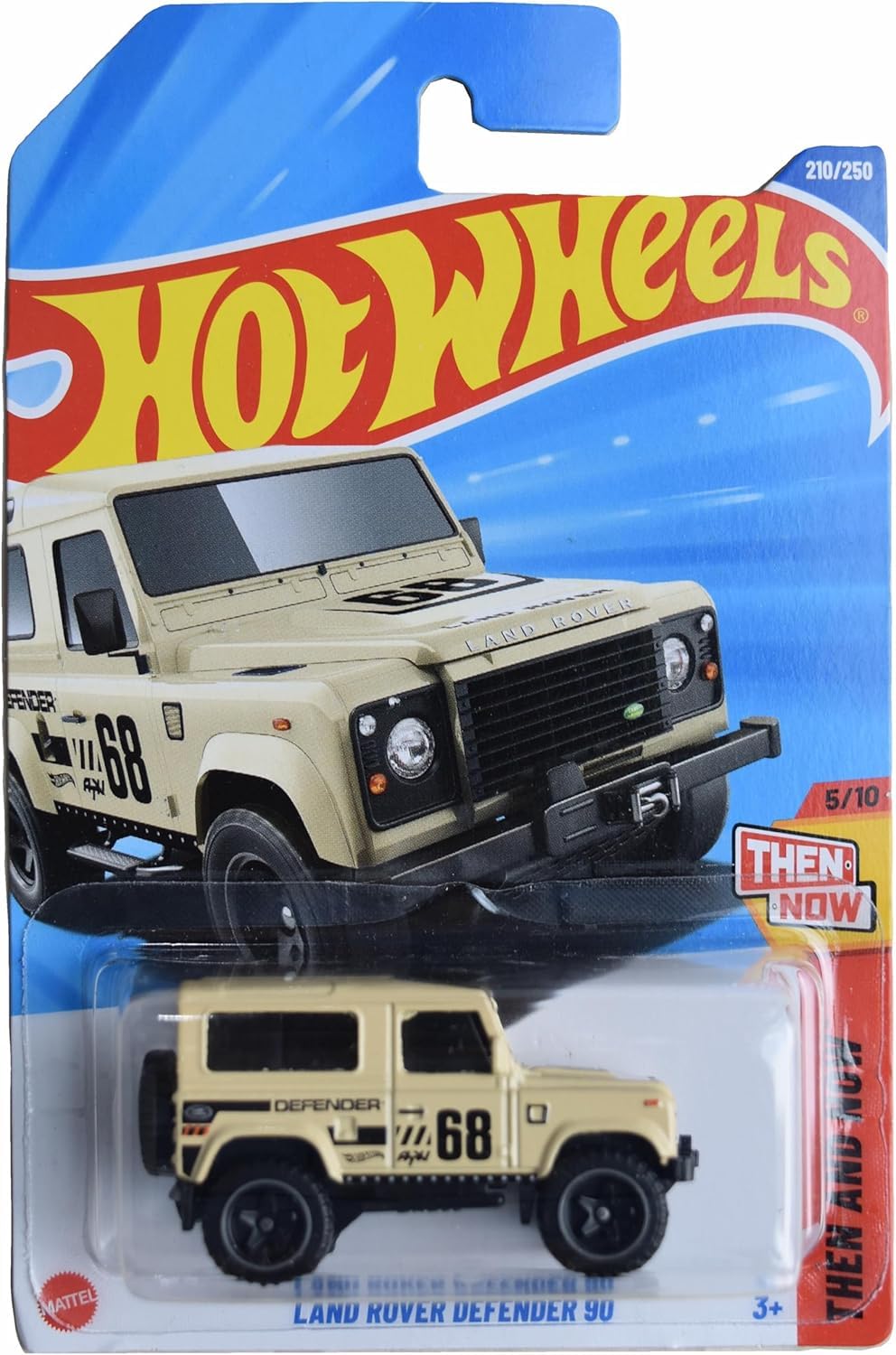 Hot Wheels Land Rover Defender 90, Then and Now 5/10 [tan] 210/250
