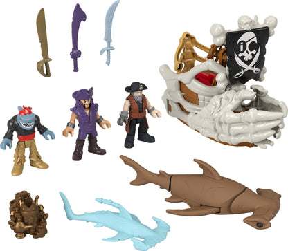 Fisher-Price Imaginext Billy Bones Pirate Ship Playset with Accessories