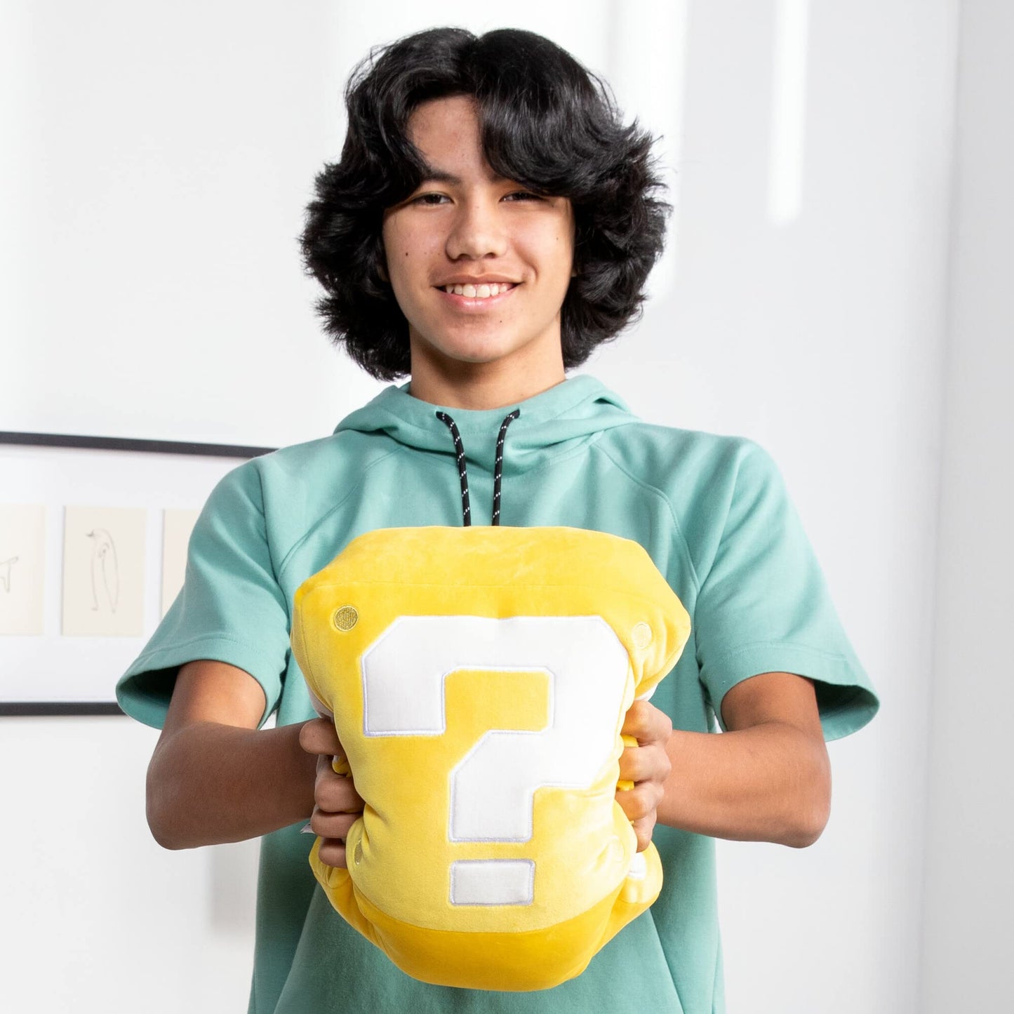 Club Mocchi- Mocchi- Nintendo Super Mario Plush - Question Mark Plushie - Collectible Squishy Plushies - 15 Inch