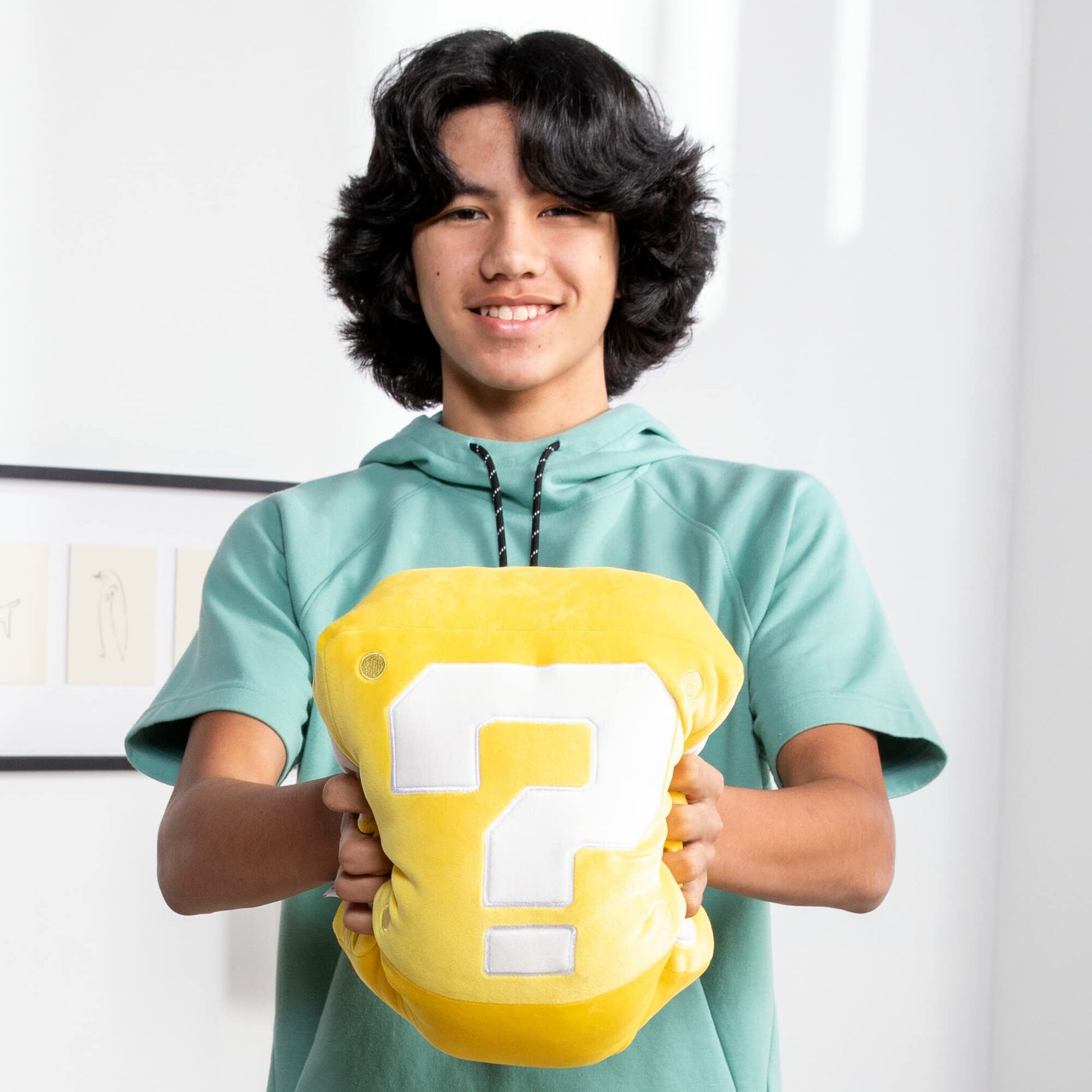 Club Mocchi- Mocchi- Nintendo Super Mario Plush - Question Mark Plushie - Collectible Squishy Plushies - 15 Inch