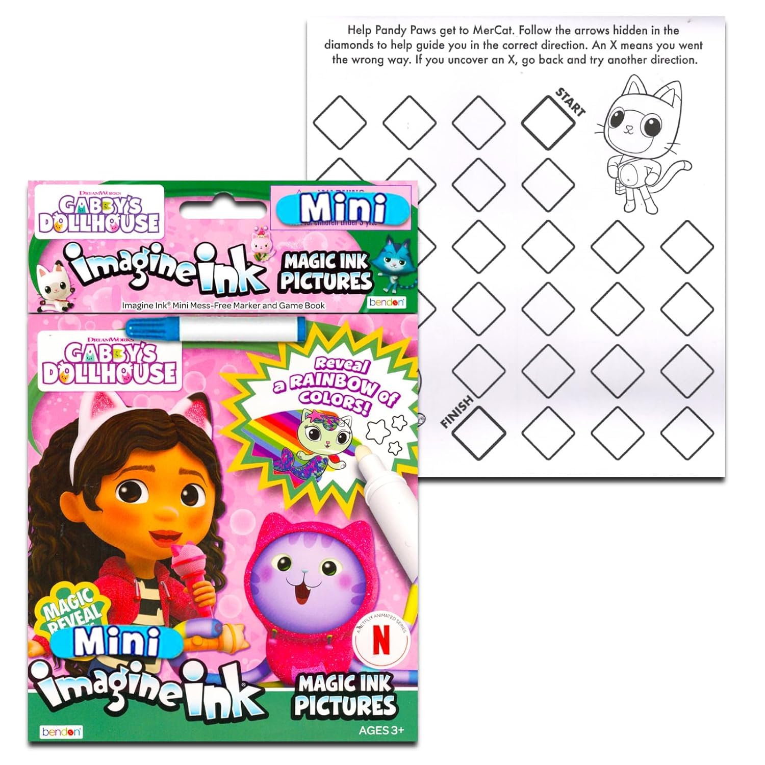 Gabby's Dollhouse Sound Book Library with Electronic Me Reader Bundle