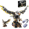CSNRHG Mechanical Eagle Building Block Set 3D Poseable Model with Articulated Wings & Talons with Motor STEM Toy for Kids & Adults Ideal Gift