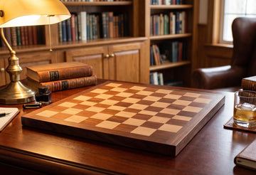 StonKraft Wooden Chess Board Without Pieces for Professional Chess Players - Appropriate Wooden & Brass Chess Pieces Chessmen Available Separately by