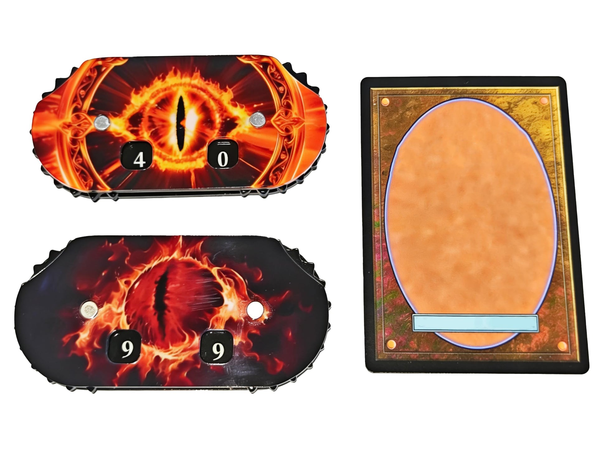 Eyes Life Counter 2 Pcs Pcak 3.54 x 1.57 in (9 x 4 cm) Twin Digits Counters for cEDH Game & Magic Card Game