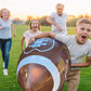GiftExpress 40" Giant Jumbo Inflatable Football with Tee Set for Football Party, Gameday, American Sport Themed Decorations, Super Fun Football Games