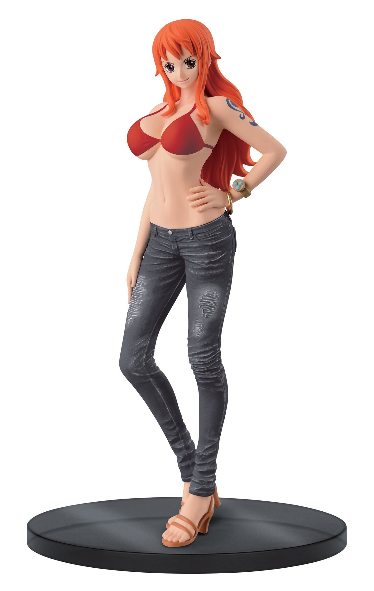Banpresto One Piece 6.3-Inch Nami Figure B, Jeans Freak Series Volume 2