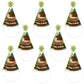 Big Dot of Happiness Forest Hedgehogs - Cone Happy Birthday Party Hats for Kids and Adults - Set of 8 (Standard Size)