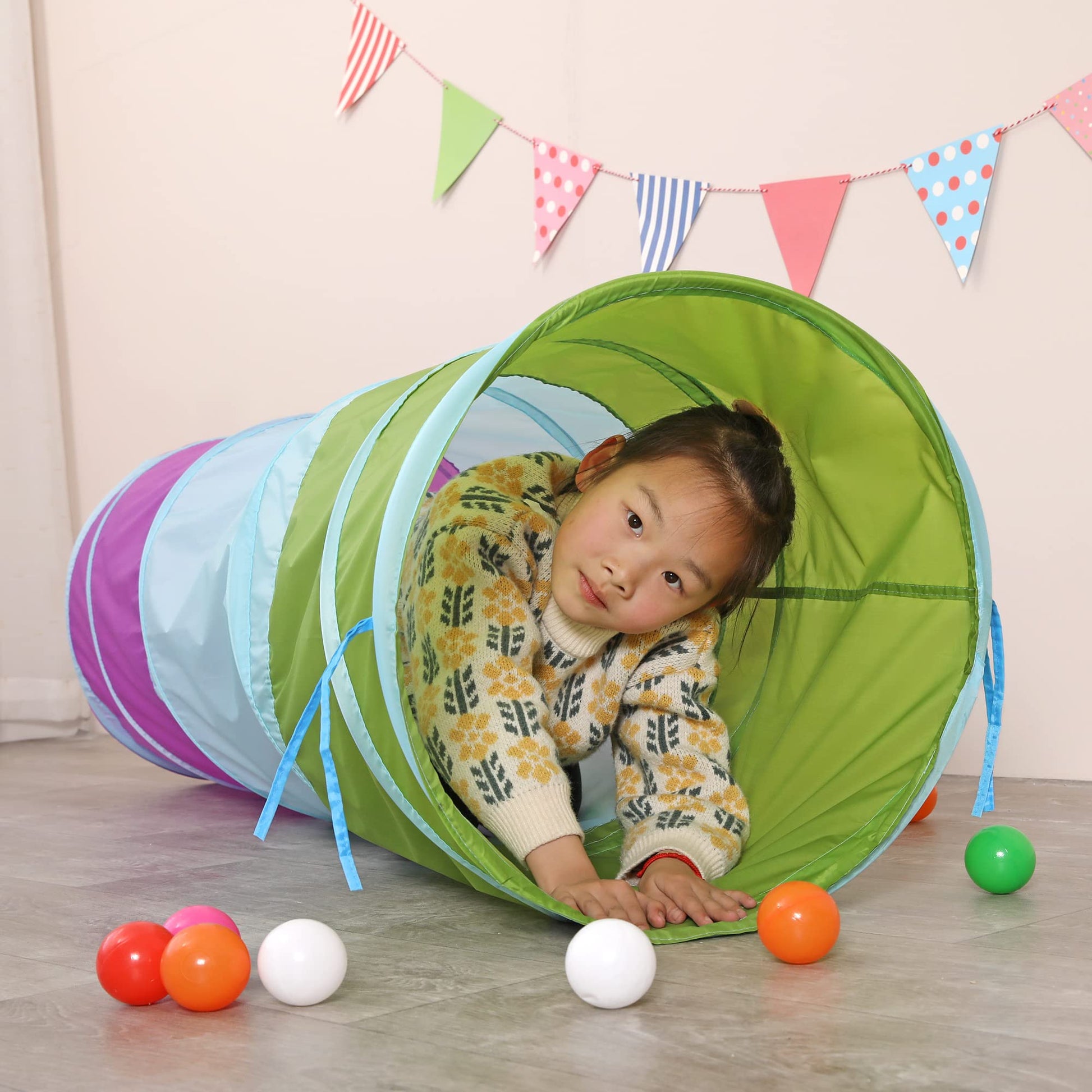 Kids Pop Up Crawling Play Tunnel Toy for Children, Baby, Toddler, GBP