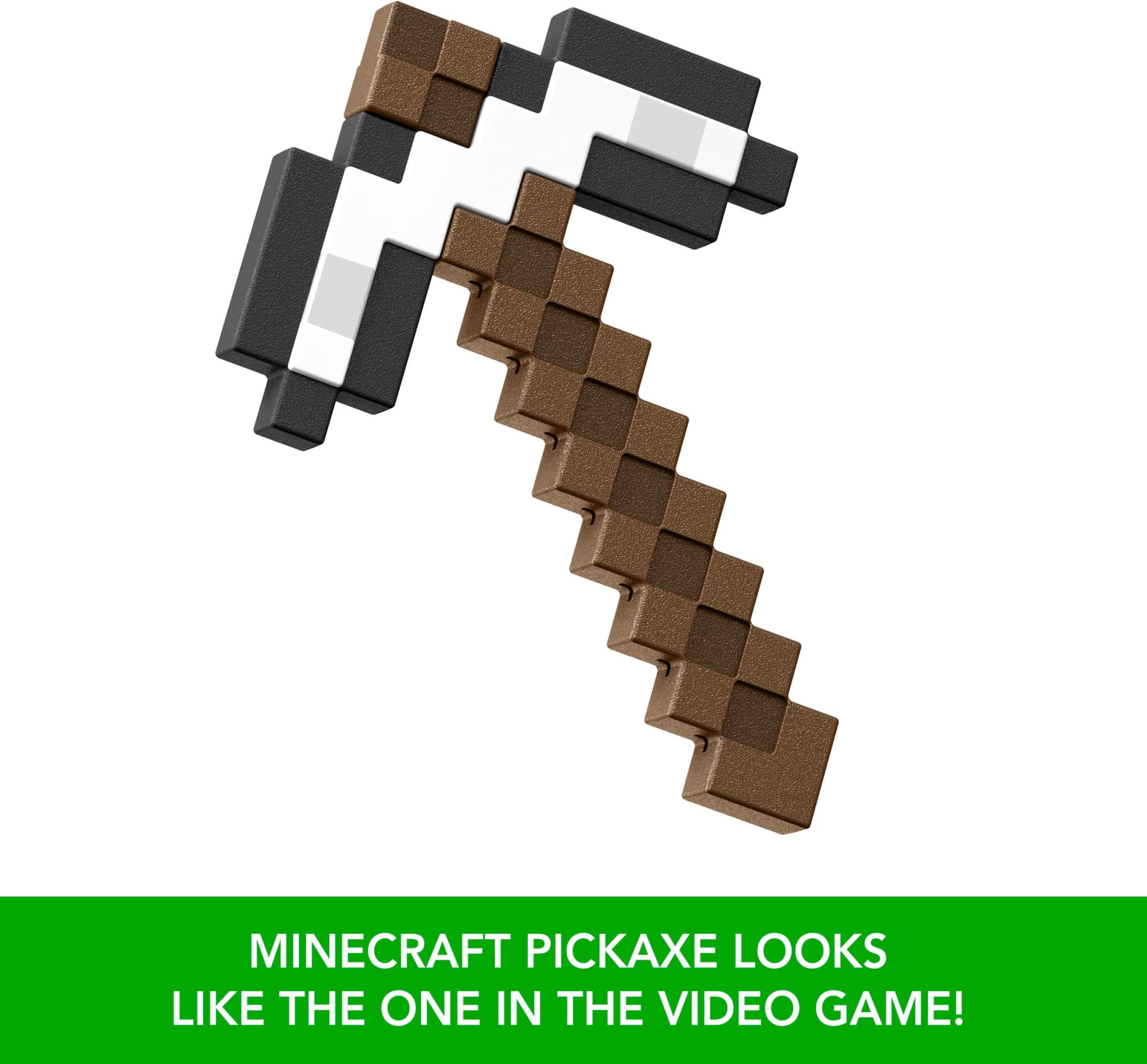 Mattel Minecraft Iron Pickaxe Battle Toy, Kid-Sized Accessory