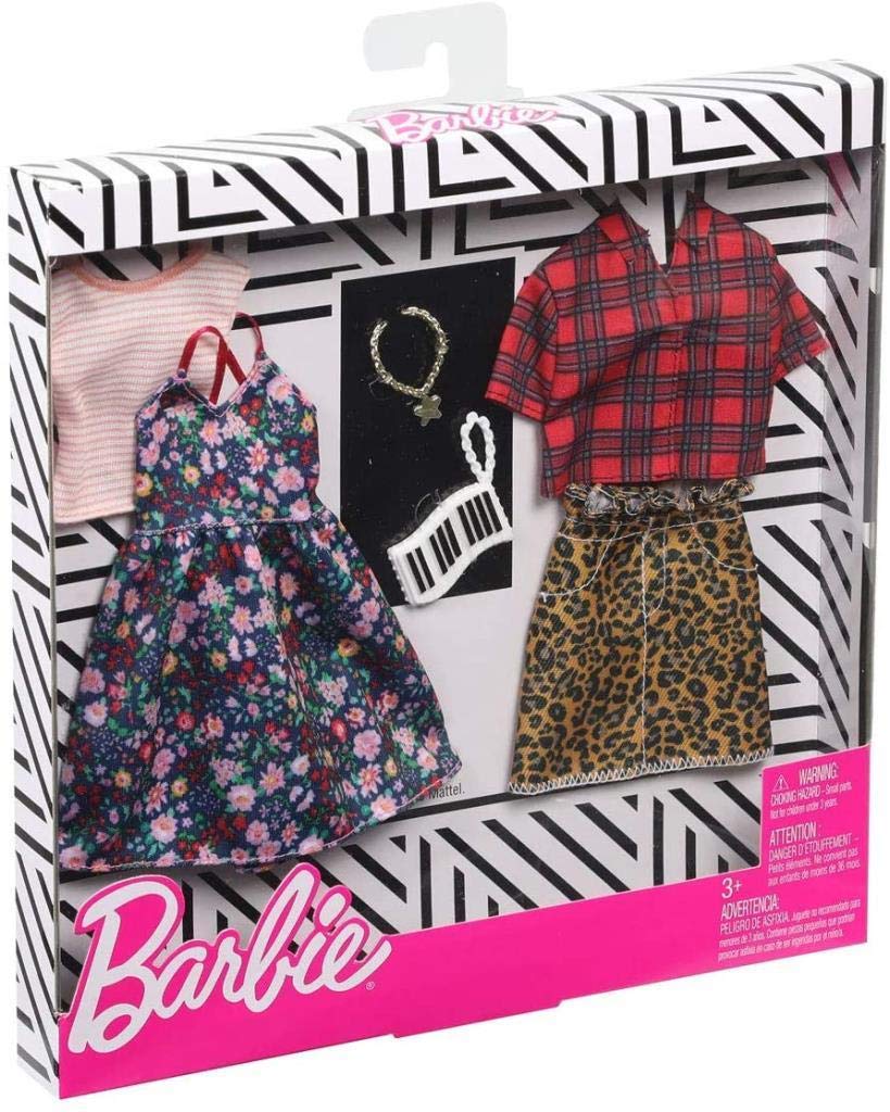Barbie Clothes - 2 Outfits and 2 Accessories Doll, 2