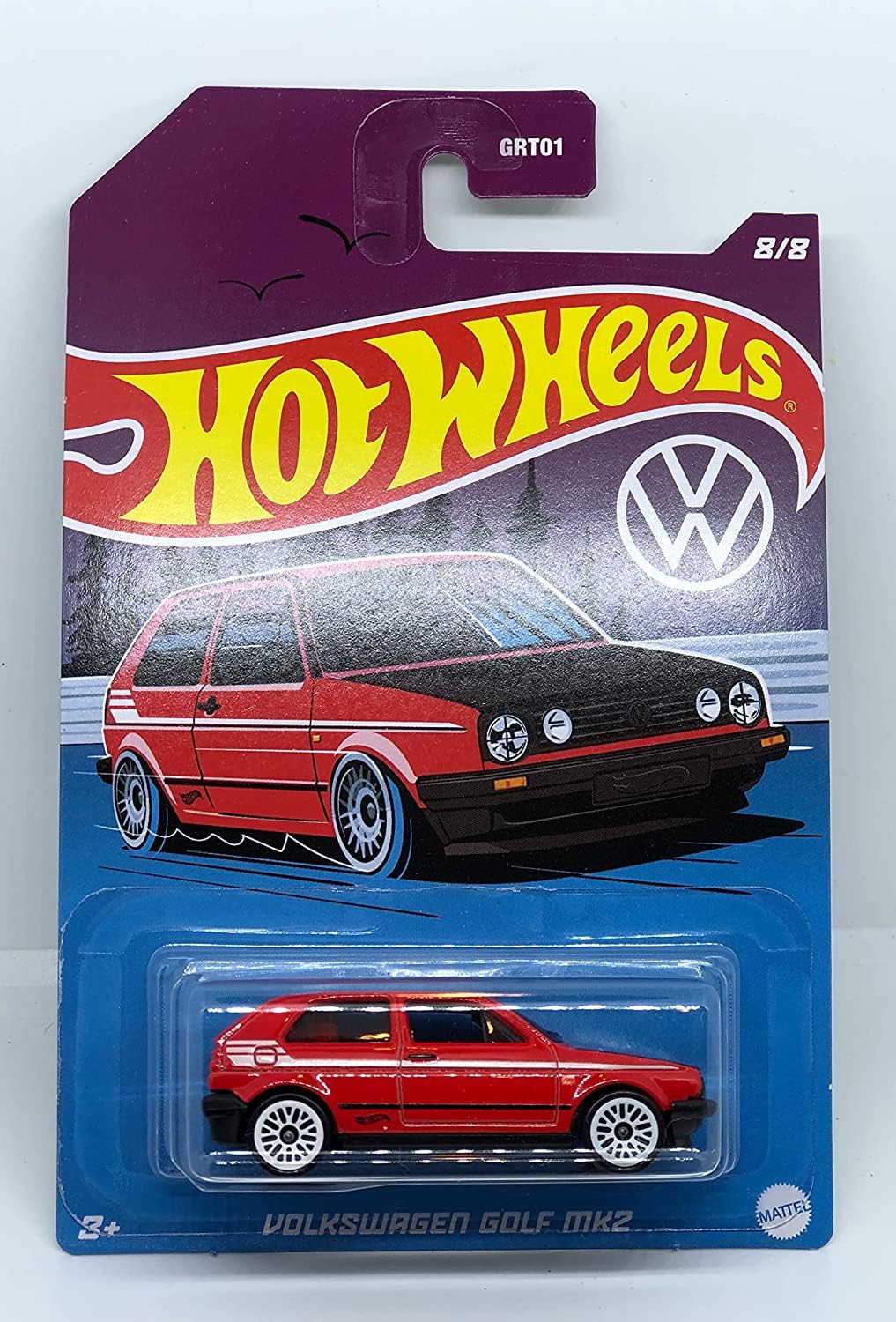Hot Wheels 2022 - VOLKSWAGENs Golf MK2 - Red - Store Exclusive 8/8