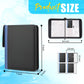 4-Pocket Card Binder, 400 Pockets Trading Card Holder with 50 Removable Sleeves, Large Capacity Waterproof Zipper Album for Collectors, Portable