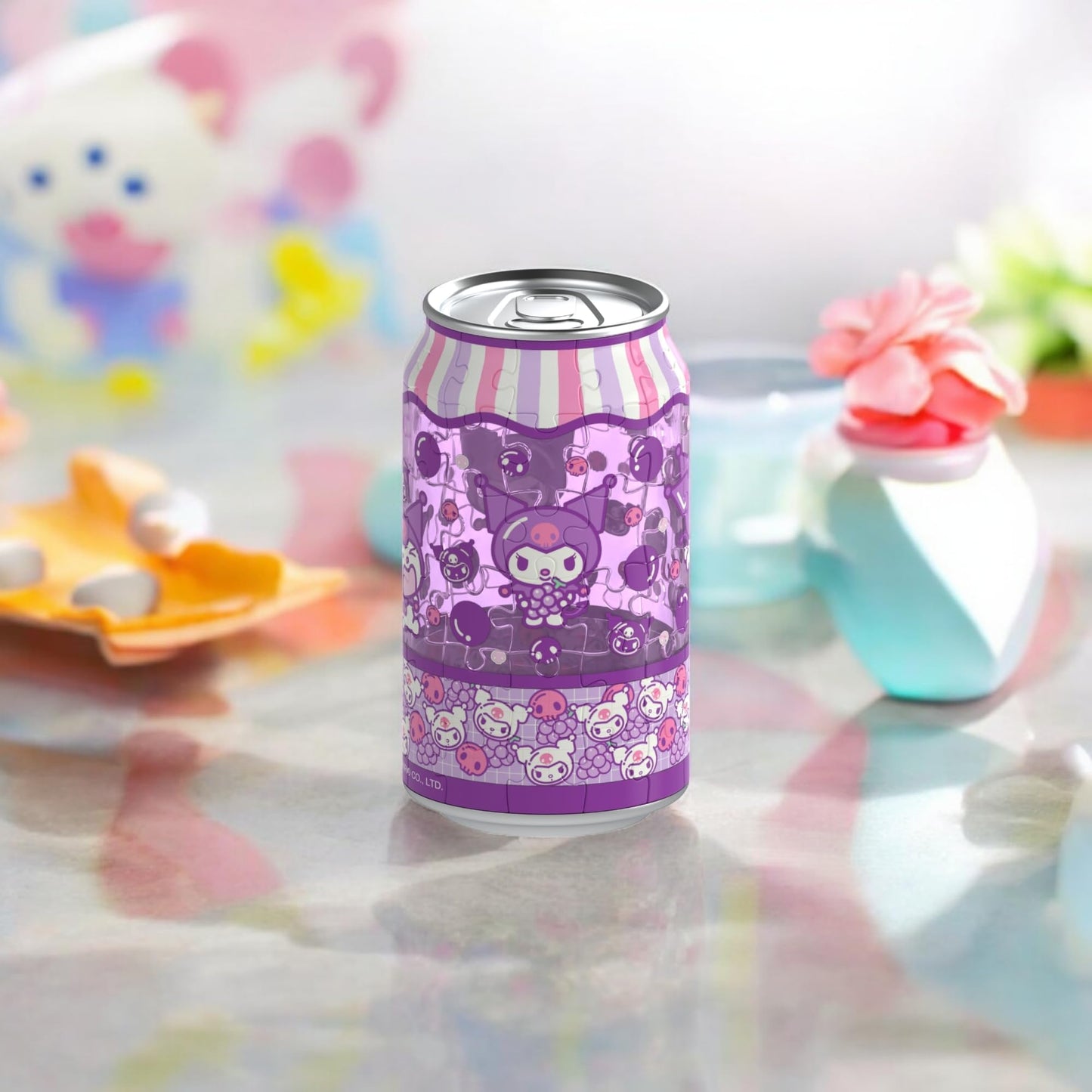 Hands Craft Hello Kitty Soda Can 3D Puzzle - Jigsaw Puzzle & Real-Sized Can Pencil Holder for Kids & Collectors - Official Sanrio DIY Kit - Kawaii