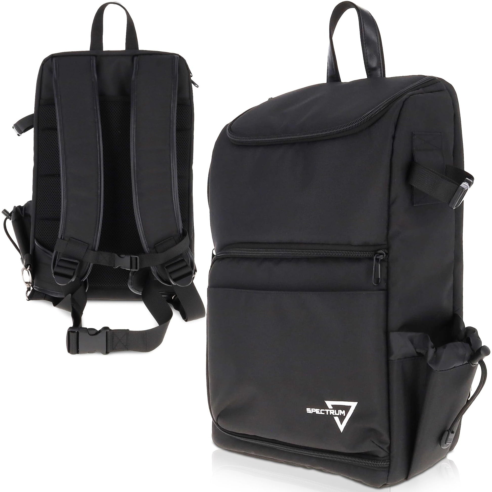 BCW Spectrum TCG Backpack | Holds 7-9 Prism Deck Cases | Configurable Storage for Cards & Gear | Playmat Strap & Side Pocket | Durable &