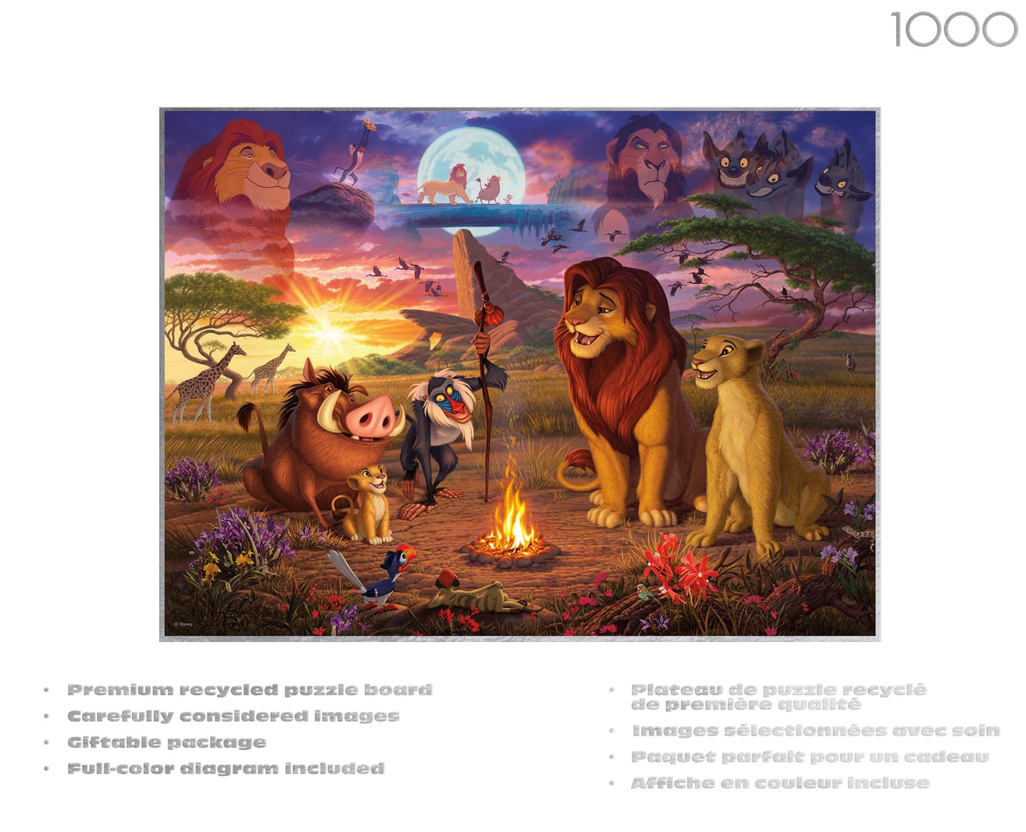 Buffalo Games - Disney The Lion King - 1000 Piece Jigsaw Puzzle for Adults
