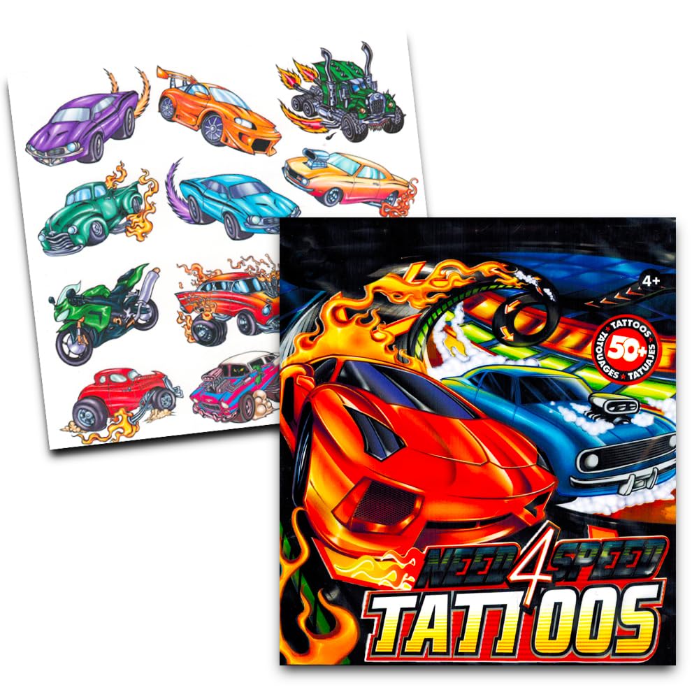 Hot Wheels Coloring Books Bulk for Kids - Hot Wheels Coloring Art Set Bundle Includes 2 Coloring Books with Activities, Tattoos, and Games Featuring
