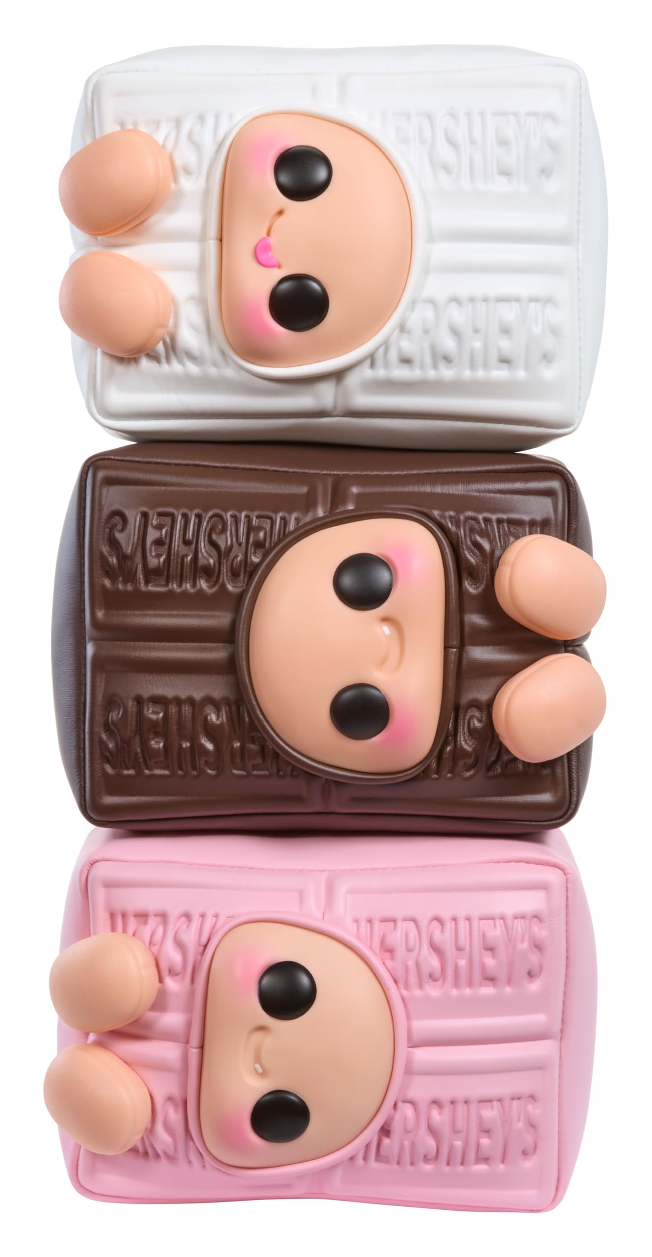 Hyojo Hershey's Series, Blind Box Collectible Plush, Limited Edition, 3 to Collect, Chocolate Bar, White Chocolate Bar & Strawberry Bar, Great Gift
